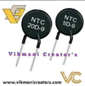 NTC Power Thermistor MF72-20D9 20OHMS 9MM